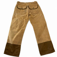 Carhartt Two-Tone Double Front Dungaree Trousers – Khaki/Brown – Size 38x30
