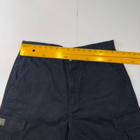 Wrangler Originals Cargo Shorts Black Mens W34 Utility Workwear Combat Shorts