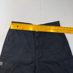 Wrangler Originals Cargo Shorts Black Mens W34 Utility Workwear Combat Shorts