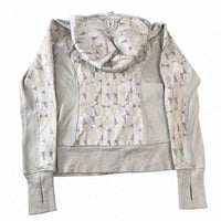 Lululemon Scuba Full-Zip Hoodie — Pastel Geometric Print Size UK 8-10