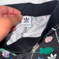 Adidas Originals Womens Floral Print Leggings 3 Stripe Black Size XS( UK 6)