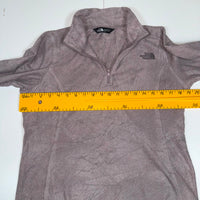 The North Face Quarter Zip Fleece Pullover Taupe Womens Size M