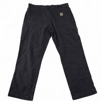 Carhartt Relaxed Fit Carpenter Trousers – Faded Black – Size 38x30 (W38 L30)