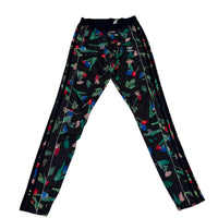 Adidas Originals Womens Floral Print Leggings 3 Stripe Black Size XS( UK 6)