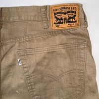 Levi's 505 Beige Straight Leg Jeans W38 L30