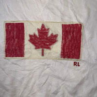 Polo Ralph Lauren Canada Flag Sweatshirt White Fleece Crewneck Size S Vintage Style