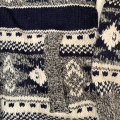 Telluride Clothing Company Fair Isle Knit Button Cardigan Sweater