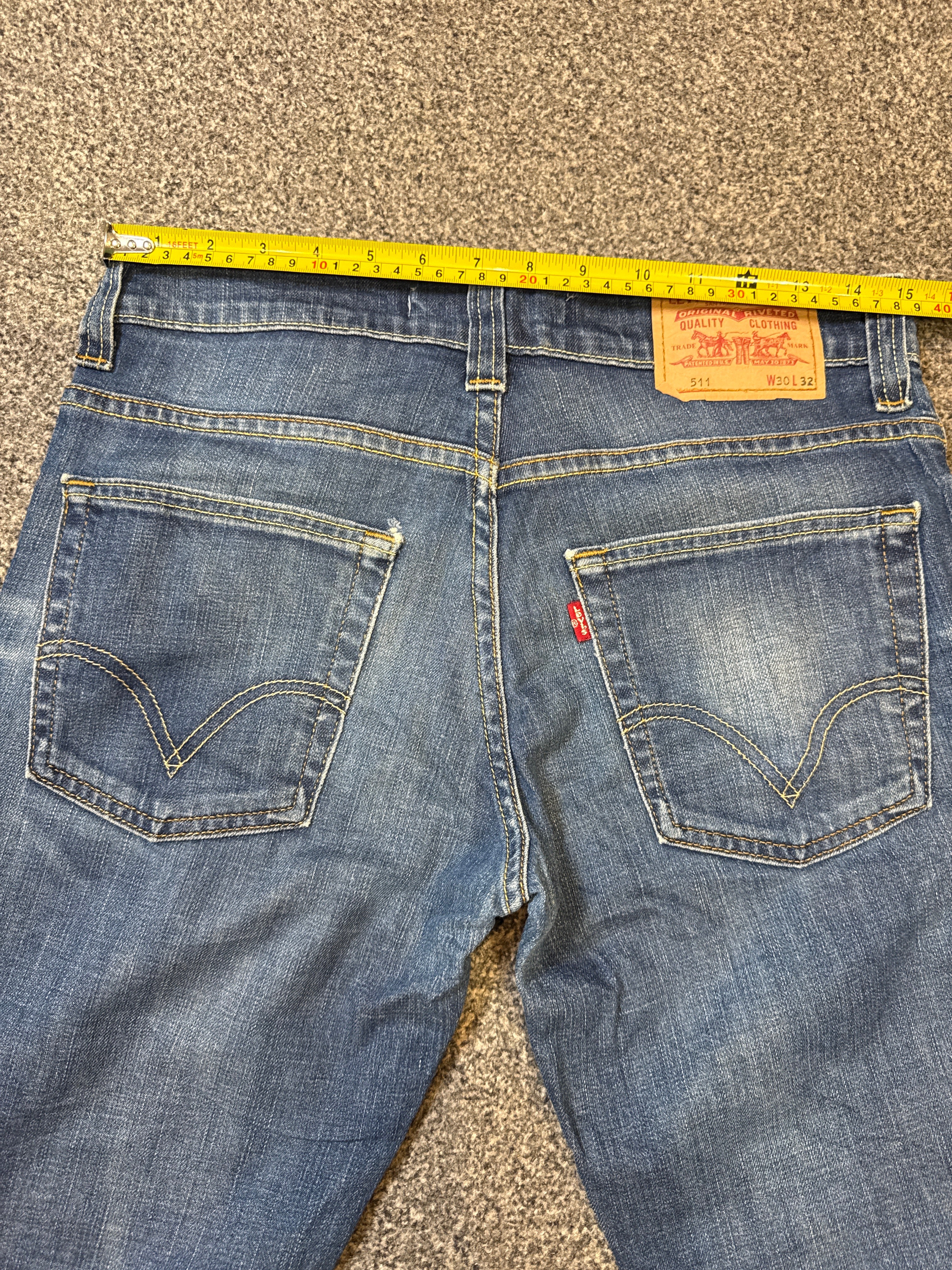 Levi’s Women’s 511 Slim Fit Blue Laser-Fade Jeans – P441