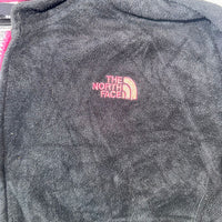 The North Face Girls Black Fleece Hoodie Jacket Pink Logo XL/TG (18)