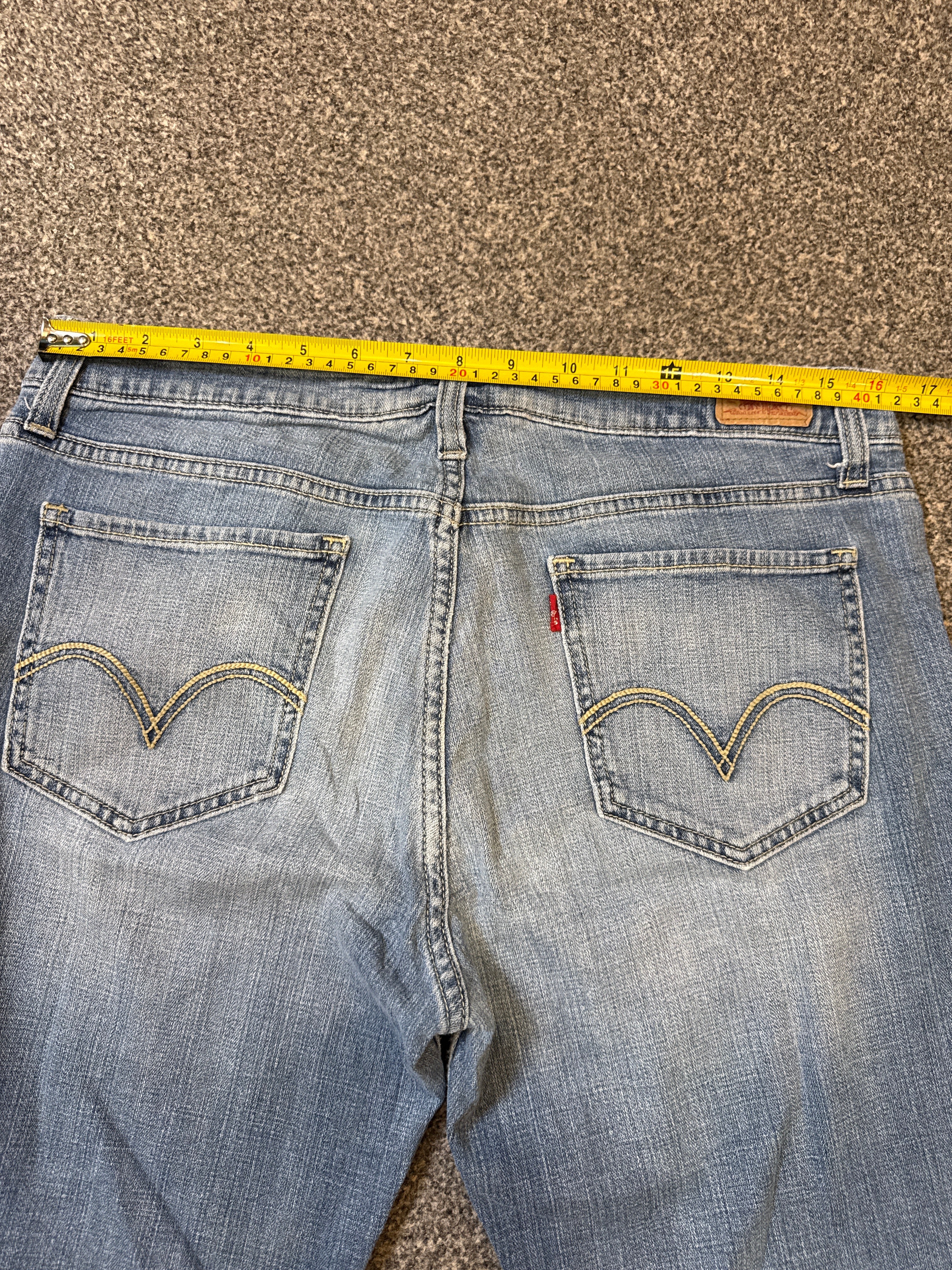 Levi’s Women’s 518 Super Low Flare Jeans with Embroidered Back – P447