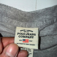 Vintage Polo Jeans Co. Ralph Lauren Embroidered Logo T-Shirt – Size XL