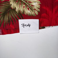 Pacific Legend Hawaiian Shirt Red Hibiscus Floral Womens Size M Cotton