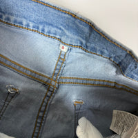 Levi's Cropped Straight Leg Jeans Light Wash Denim Side Vent Ankle Size US 8(UK 10/12)