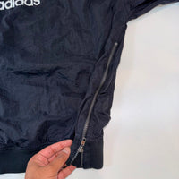 Vintage Adidas 3-Stripe Windbreaker Pullover Sweatshirt Size L