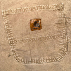 Vintage Carhartt Cargo Shorts Beige Relaxed Fit Utility Workwear Men’s W40