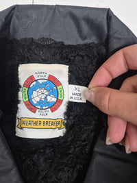 Weather Breaker Vintage Coach Jacket Sherpa Lined Warsaw Tigers Black XL