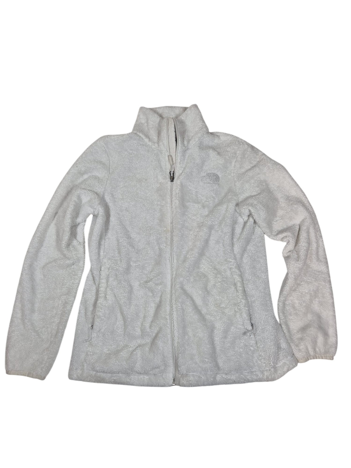 The North Face Osito Fleece Jacket White Full Zip Plush Womens Size M