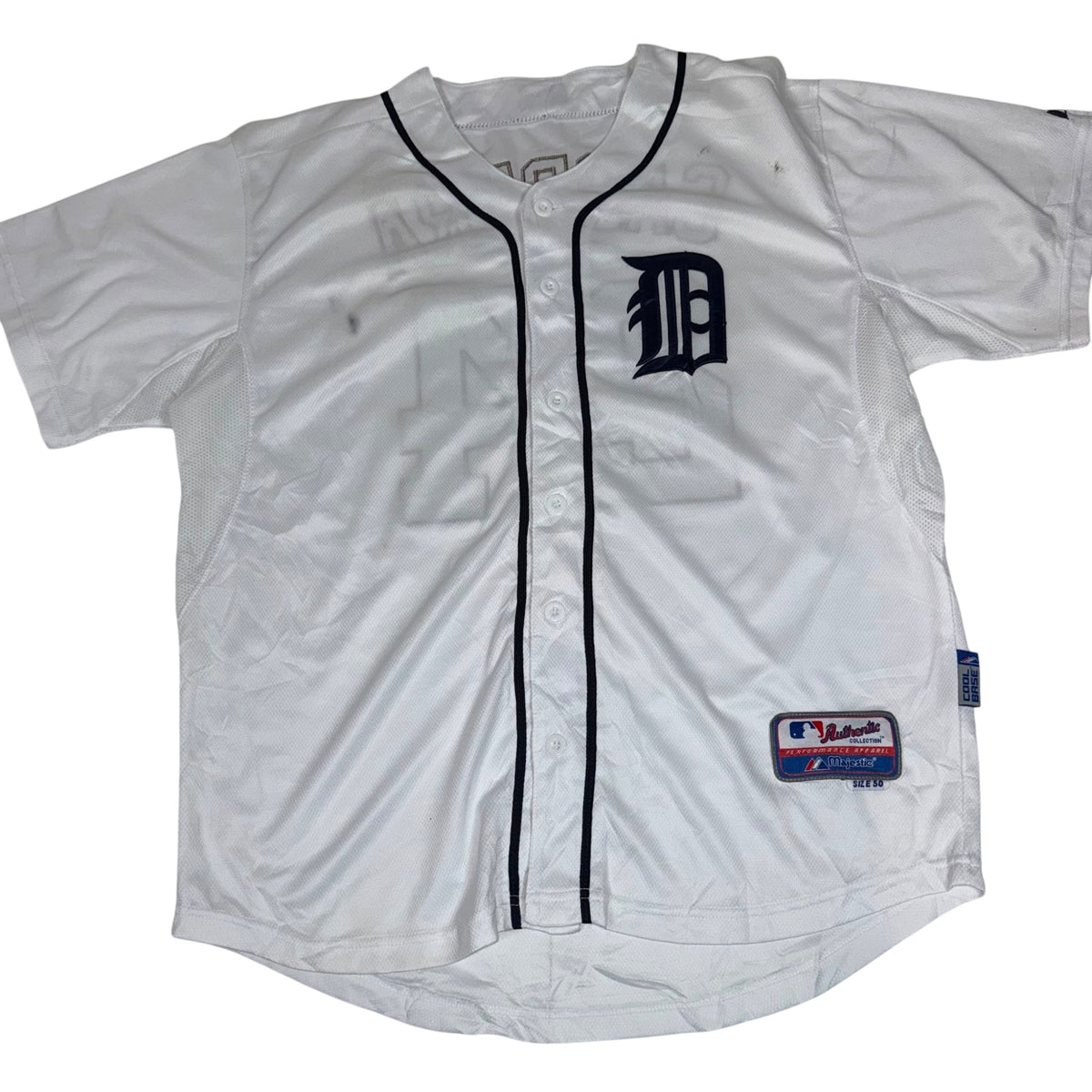 Detroit Tigers Cabrera 24 Majestic Authentic Baseball Jersey Size 50 (XXL)