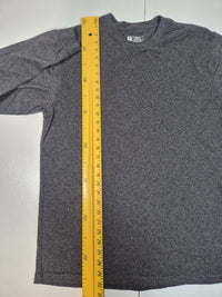 Carhartt Loose Fit Long Sleeve T-Shirt Sleeve Logo Charcoal Heather Grey Size M