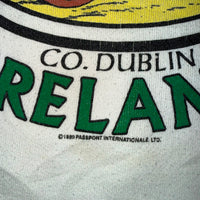 Vintage Shannon's Ireland Graphic Crewneck Sweatshirt White 1989 Size XL