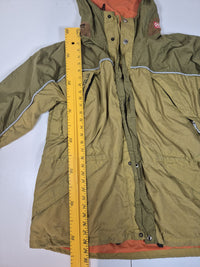 Ecko Unltd Hooded Technical Parka Olive Khaki Streetwear Size L