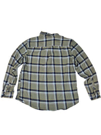 Mossimo Supply Co Flannel Shirt Olive Green Check Chest Pockets Size XL