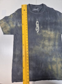 Slipknot Band T-Shirt Tie Dye Grey Black Pentagram Logo Size S