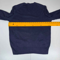 Polo Ralph Lauren Pima Cotton V-Neck Jumper Navy Blue Mens Size M