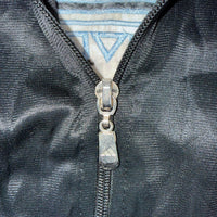 Adidas Originals Black Blue Track Jacket XXL Trefoil Full Zip Y2K Retro Oversized