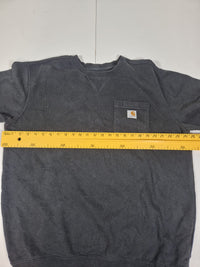 Carhartt Pocket Crewneck Sweatshirt Faded Black Original Fit Size L
