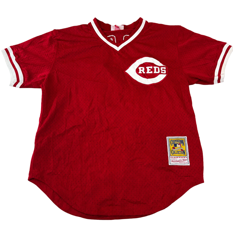 Mitchell & Ness Cincinnati Reds Cooperstown Collection Baseball Jersey Red Size M 40 MLB