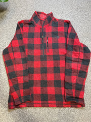 The North Face Men’s 1/4 Zip Pullover – Checkered Lumberjack Style