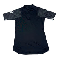 Nike Dri-FIT Womens Quarter Zip Training Top Black Grey Size S