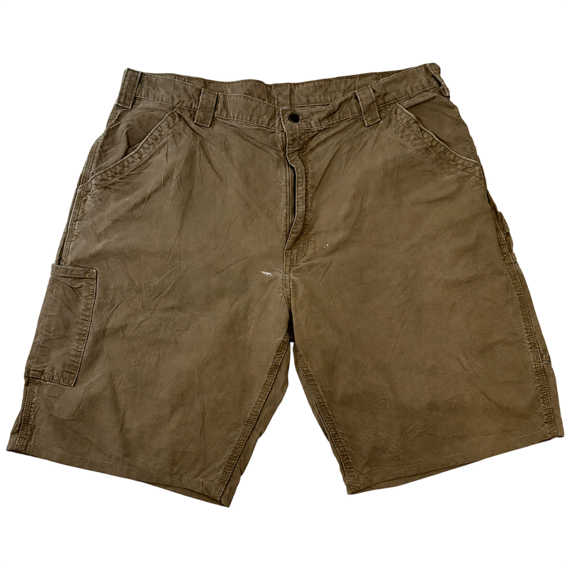 Vintage Carhartt Cargo Shorts Beige Relaxed Fit Utility Workwear Men’s W40