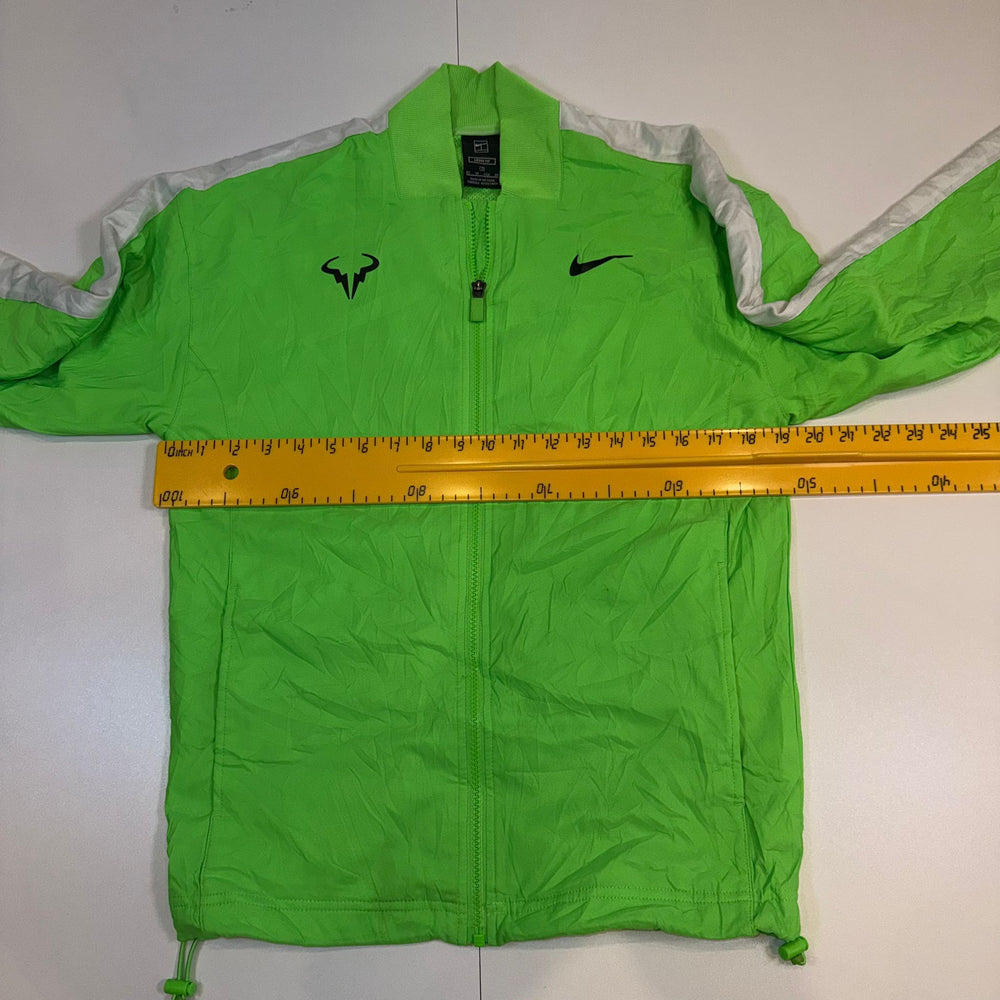 Nike x Rafael Nadal Neon Green Tennis Windbreaker Jacket XS