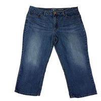 Riders by Lee Capri Jeans Womens W36 Blue Wash Midrise Stretch Denim