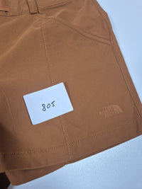 The North Face Belted Hiking Shorts Caramel Brown Stretch Gorpcore Size US 12 UK 16