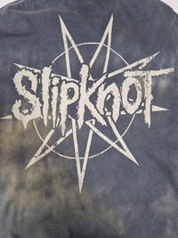 Slipknot Band T-Shirt Tie Dye Grey Black Pentagram Logo Size S