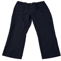 Carhartt Cargo Capri Trousers Navy Blue Utility Workwear Cropped Pants W34 W36