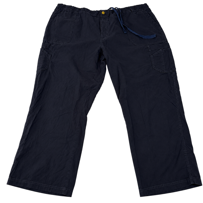 Carhartt Cargo Capri Trousers Navy Blue Utility Workwear Cropped Pants W34 W36