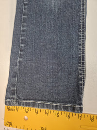 Cato Bootcut Jeans Embroidered Rhinestone Pockets Blue Denim Y2K Size UK 8-10