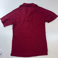 Vintage Chemise Lacoste Burgundy Polo Shirt Men's Medium M Red Croc Short Sleeve Made in France
