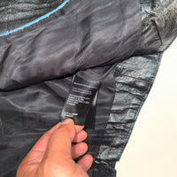 Bebe Genuine Leather Cropped Biker Jacket Black Multi Zip Size S