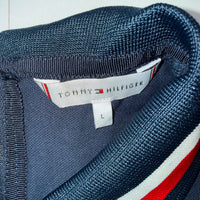 Tommy Hilfiger Women's Short Sleeve Zip-Back Polo Top – Size L