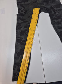 Lululemon High Waisted Camo Leggings 7/8 Length Black Grey Size 8 (UK 12)