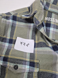 Mossimo Supply Co Flannel Shirt Olive Green Check Chest Pockets Size XL