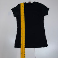 Harley Davidson T-Shirt Black Lace Side Panel Fitted Size M Womens