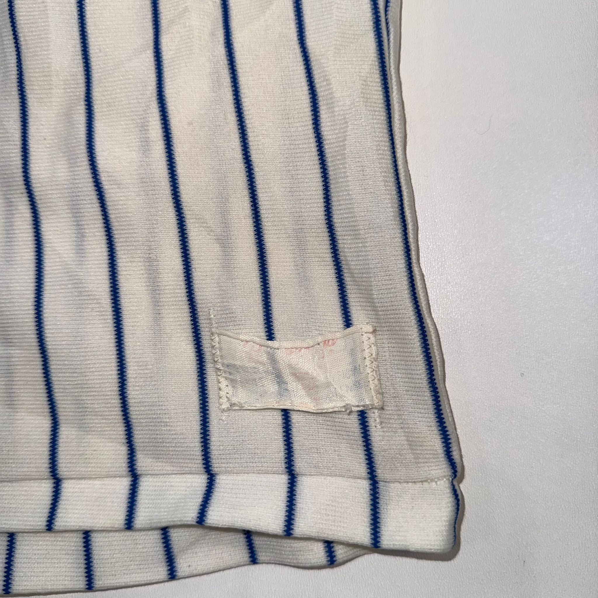 Vintage Chicago Cubs Pinstripe Jersey Adult Large Signed Rawlings