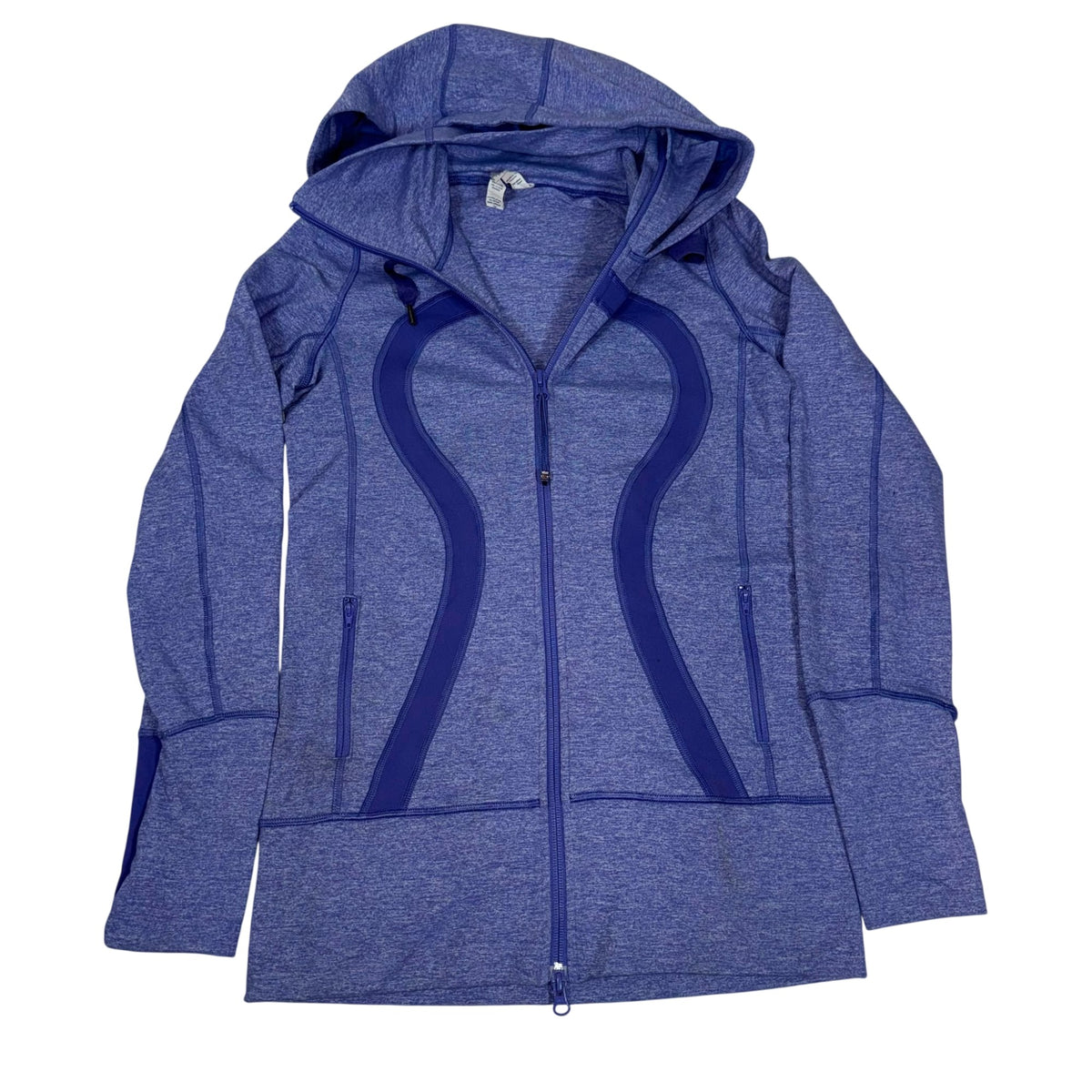 Lululemon Scuba Hoodie Full Zip Purple Fleece Lined Size 6