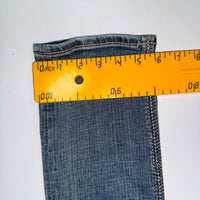 Rock Revival Debbie Embroidered Straight Jeans Blue Distressed 26